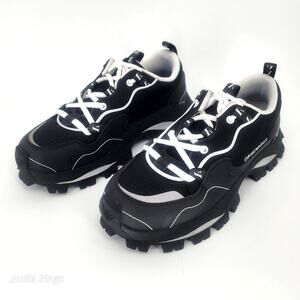 Emporio Armani Chunky Trail Sneakers Black White X4C637 Men’s Size 8 (EU 41)